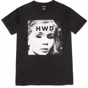 HWD HALFWAY DEAD Dead Blind Short Sleeve Black T-Shirt Size Large